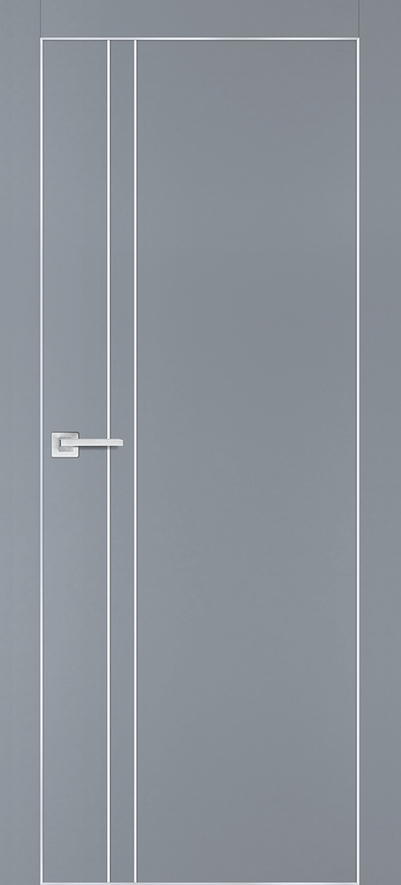 Фото Межкомнатная дверь PX-20  AL кромка с 4-х ст. Серый матовый