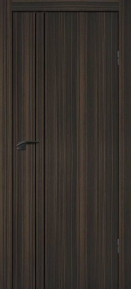 Фото Межкомнатная дверь P-20 AL черный молдинг Эвкалипт африканский