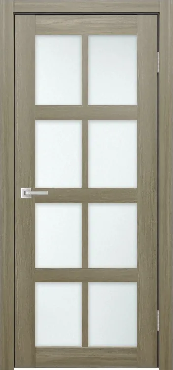 Фото Межкомнатная дверь Легенда К-8 Тон Неаполь Остекление Сатинат белое